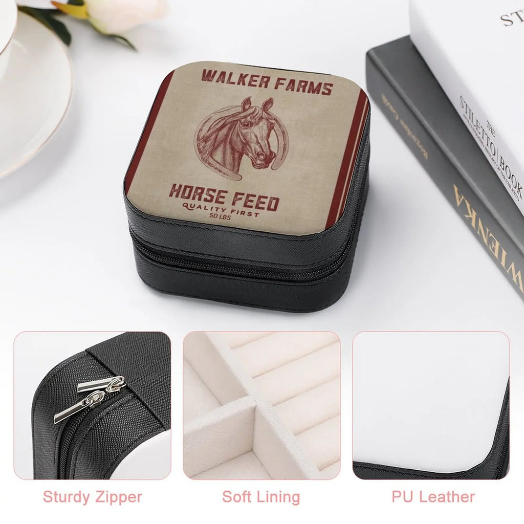Walker Farms Horse Feed Vintage Sack Jewelry Storage Box