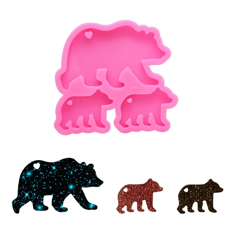 Polar Bear Family Silicone Mold Set
