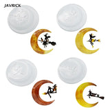 Resin Halloween Witch Moon Mold - Jewelry Making