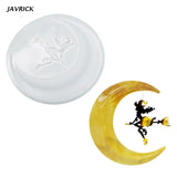 Resin Halloween Witch Moon Mold - Jewelry Making
