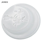 Resin Halloween Witch Moon Mold - Jewelry Making
