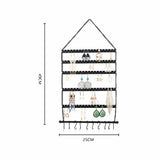 Wall Earring Organizer, Hanging Jewelry Organizer Earring Holder Stand