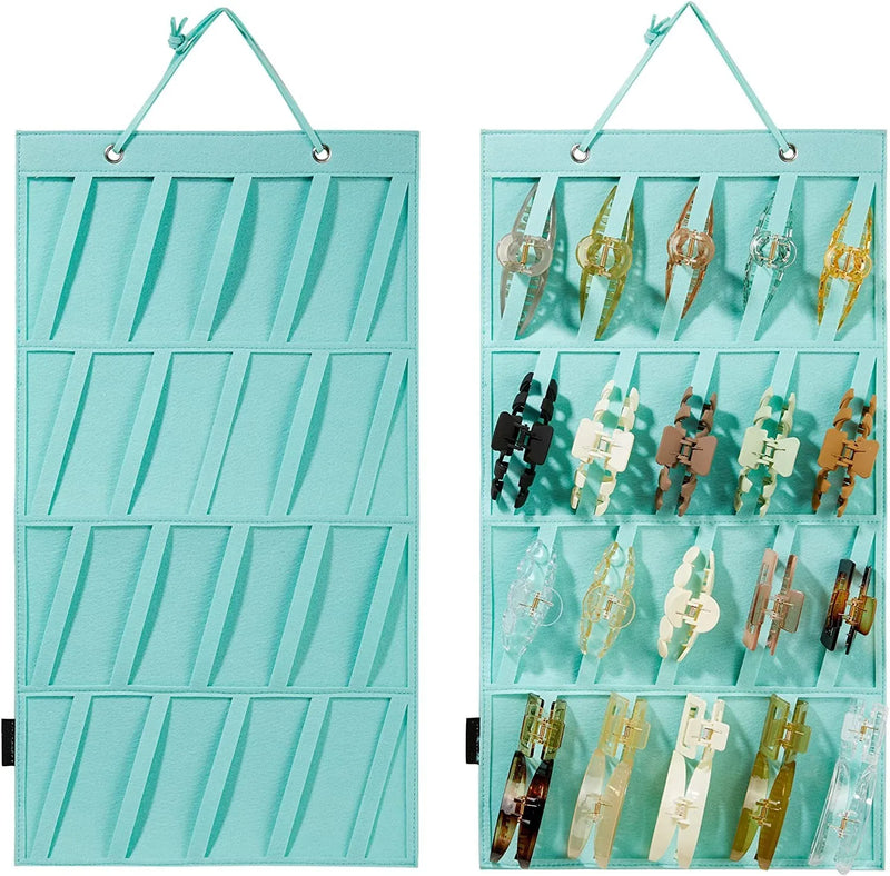 Felt Hair Claw Crabs Storage Bag for Women Hairgrip Shark Organizer