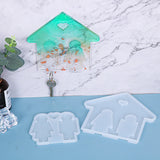 Couple Shape Key Chain Mold Silicone Epoxy Resin Casting Pendant Jewelry DIY