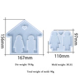 Couple Shape Key Chain Mold Silicone Epoxy Resin Casting Pendant Jewelry DIY