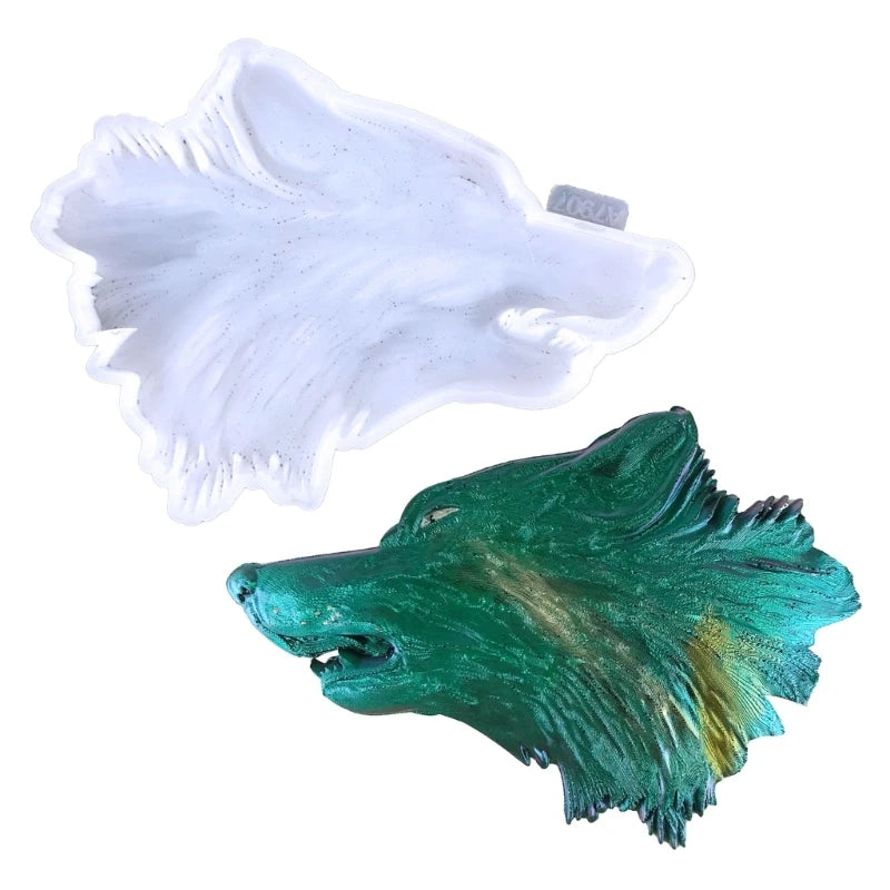 Wolf Head Wall Hanging Resin Moulds for DIY Craft