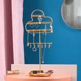 Wall Hanging Jewelry Organizer Necklace Earring Holder Storage Stand