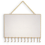 Wall Mounted Jewelry Holder with Hooks
