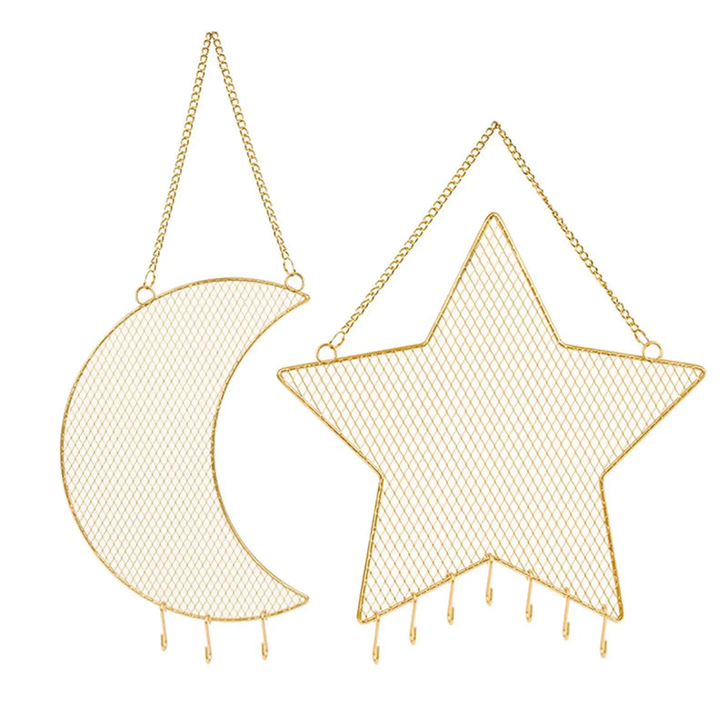 Grid Shape Jewelry Organizer Wall Display Stand