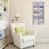 16-Pocket Sunglasses Storage Organizer Grey