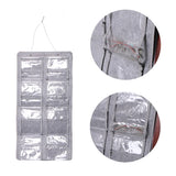 16-Pocket Sunglasses Storage Organizer Grey