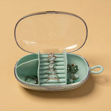 Wall-Mounted Mini Jewelry Box Transparent Earrings Storage