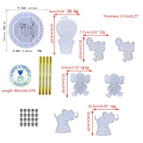 Wall-mounted Wind Chime Mould Crystal Epoxy Love Gift