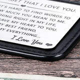 Personalized Wallet Card for Boyfriend Husband Man