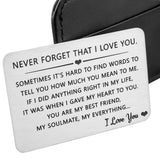 Personalized Wallet Card for Boyfriend Husband Man