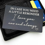 Stainless Steel Wallet Insert Card for Men - Valentine From Wife