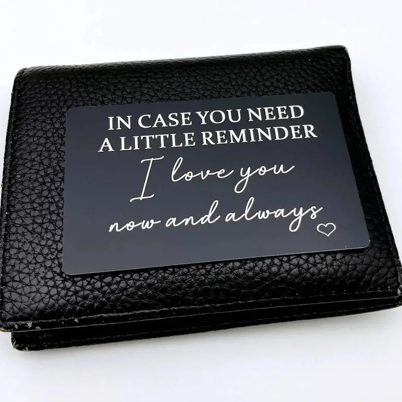 Stainless Steel Wallet Insert Card for Men - Valentine From Wife