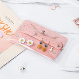 Leather Earring Storage Bag Travel Portable Jewelry Box Case