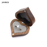 Walnut Engagement Ring Box Jewelry Storage Box for Marriage