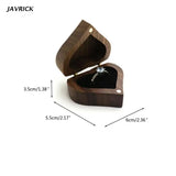 Walnut Engagement Ring Box Jewelry Storage Box for Marriage