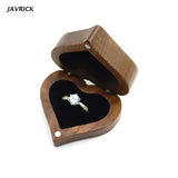 Walnut Engagement Ring Box Jewelry Storage Box for Marriage
