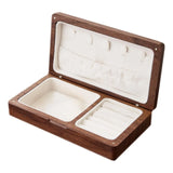 Walnut Jewelry Box Organizer Classic Brown for Bracelets Girls Women