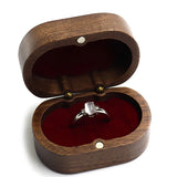 Walnut Oval Retro Wooden Jewelry Storage Box