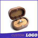 Walnut Oval Retro Wooden Jewelry Storage Box