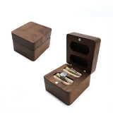 Walnut Ring Storage Box High Ring Jewelry Wood Diamond Ring Box