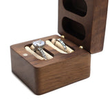 Walnut Packing Box Jewelry Storage High Ring Pair Diamond Wood Storage