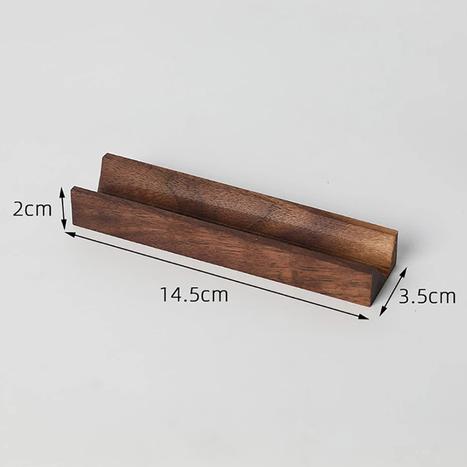 Walnut Ring Display Stand Stud Earrings Ring Storage Rack Jewelry Wooden