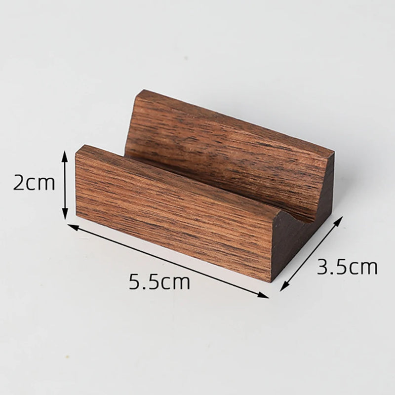 Walnut Ring Display Stand Stud Earrings Ring Storage Rack Jewelry Wooden