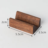 Walnut Ring Display Stand Stud Earrings Ring Storage Rack Jewelry Wooden