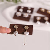 Wooden Display Stand for Walnut Stud Earrings