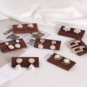 Wooden Display Stand for Walnut Stud Earrings
