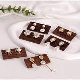 Wooden Display Stand for Walnut Stud Earrings