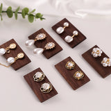 Wooden Display Stand for Walnut Stud Earrings