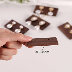 Wooden Display Stand for Walnut Stud Earrings