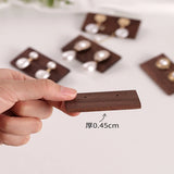 Wooden Display Stand for Walnut Stud Earrings