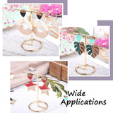 Walnut Wood Resin Stud Earrings Teardrop DIY Vintage Women Wooden Earrings