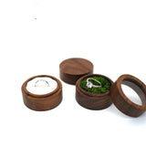 Walnut Wooden Ring Box Double Ring Box Rustic Proposals