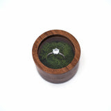 Walnut Wooden Ring Box Double Ring Box Rustic Proposals