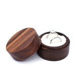 Walnut Wooden Ring Box Double Ring Box Rustic Proposals