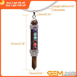 7 Chakra Dowsing Pendulum Reiki Healing Pencil Point 80mm