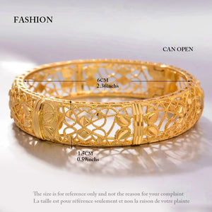 Wando 1pcs/lot Copper Bangles for Women Curved Waves Bracelets