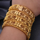 Wando 1pcs/lot Copper Bangles for Women Curved Waves Bracelets