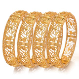 Wando 1pcs/lot Copper Bangles for Women Curved Waves Bracelets