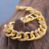 Wando 24K Zircon Bracelet for Women/Men Copper Ethiopian Jewelry