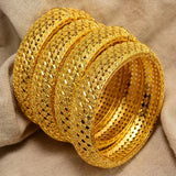 4Pcs Big Africa Dubai Bangles for Women Ethiopian Wedding Bracelet Bangle