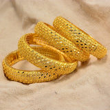4Pcs Big Africa Dubai Bangles for Women Ethiopian Wedding Bracelet Bangle
